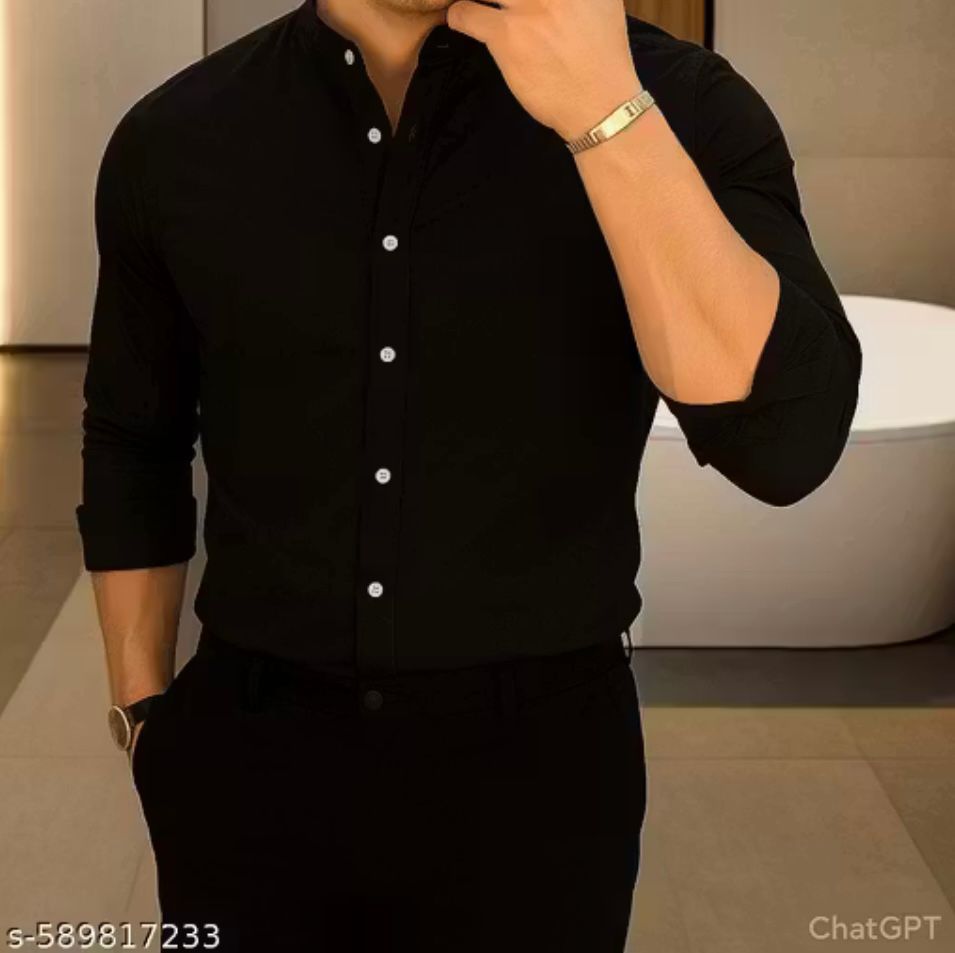 MACWEAR Men's Full-Sleeve Cotton Formal Shirt – Regular Fit | Plus Size | Office, Party, Casual & Wedding Wear