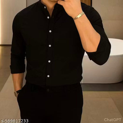 MACWEAR Men's Full-Sleeve Cotton Formal Shirt – Regular Fit | Plus Size | Office, Party, Casual & Wedding Wear