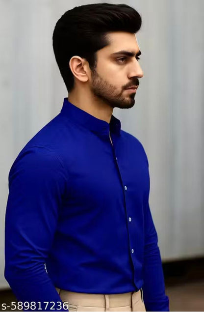 MACWEAR Men's Full-Sleeve Cotton Formal Shirt – Regular Fit | Plus Size | Office, Party, Casual & Wedding Wear