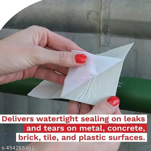 POLOSTAR Waterproof Butyl Super Strong Self-Adhesive Leak Sealing Tape Aluminum Foil Tape for RV Repair Window Glass & EDPM Roof Leak Patching and Pipe Sealing (5CM x5M) Pack of 1 Powered By Akhand Dhara ∞