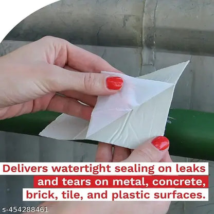 POLOSTAR Waterproof Butyl Super Strong Self-Adhesive Leak Sealing Tape Aluminum Foil Tape for RV Repair Window Glass & EDPM Roof Leak Patching and Pipe Sealing (5CM x5M) Pack of 1 Powered By Akhand Dhara ∞