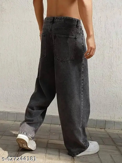 Women’s Trendy Wide-Leg Dark Denim