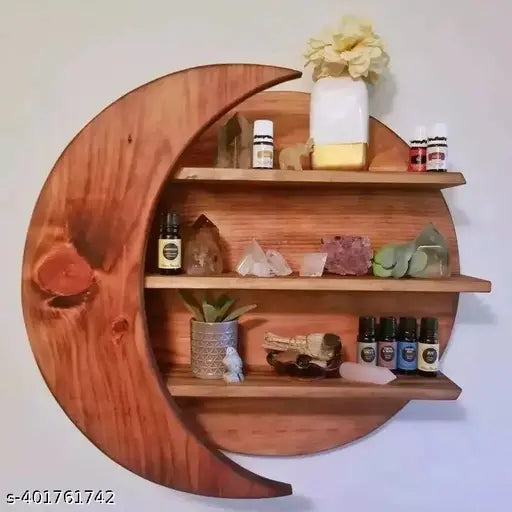ARTIHC CRAFTS Wall decor & hangings Moon shelf HOME AND OFFICE FOR DECOR AND FANCY DESINGER