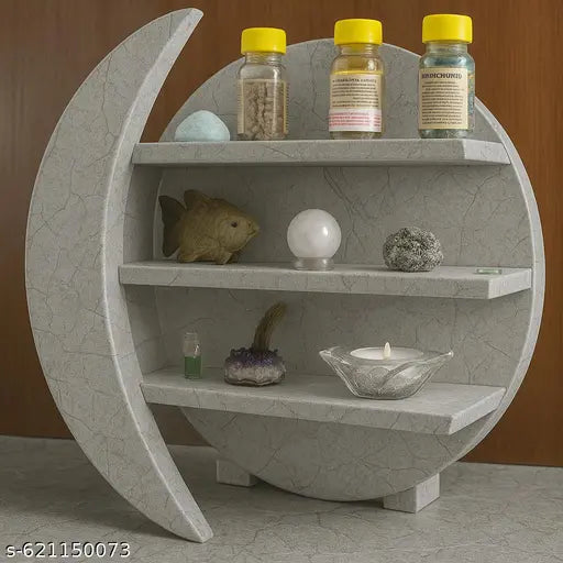 ARTIHC CRAFTS Wall decor & hangings Moon shelf HOME AND OFFICE FOR DECOR AND FANCY DESINGER