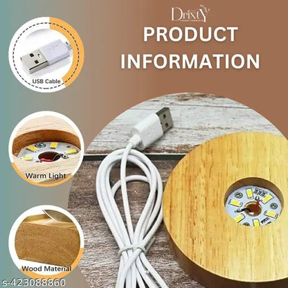 Rolexexplorer 3D Crystal Ball with LED Wooden Base, Crystal Dolphin Figurine Paperweight Ornaments, 3D Laser Engraved Decorative Glass Ball Birthday Gifts for Girls or Boys. (Dolphin)