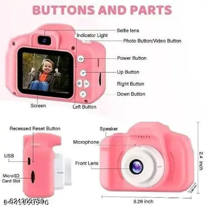 Kids Camera for Boys & Girls, 20MP Digital Video Camera for Kids, Christmas Birthday Gift for Boys Age 4+ to 12, Toy Camera, multicolor