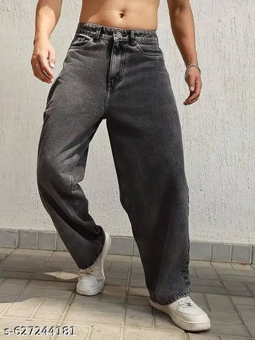 Women’s Trendy Wide-Leg Dark Denim