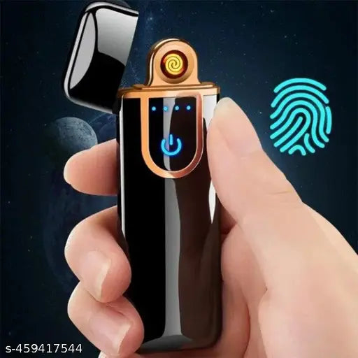 Wappler Classic Flameless Touch lighter With Rechargeable Battery | Metal Slim Touch Lighter | Lighter For Mens | Lighter For Gift | Slim Lighter